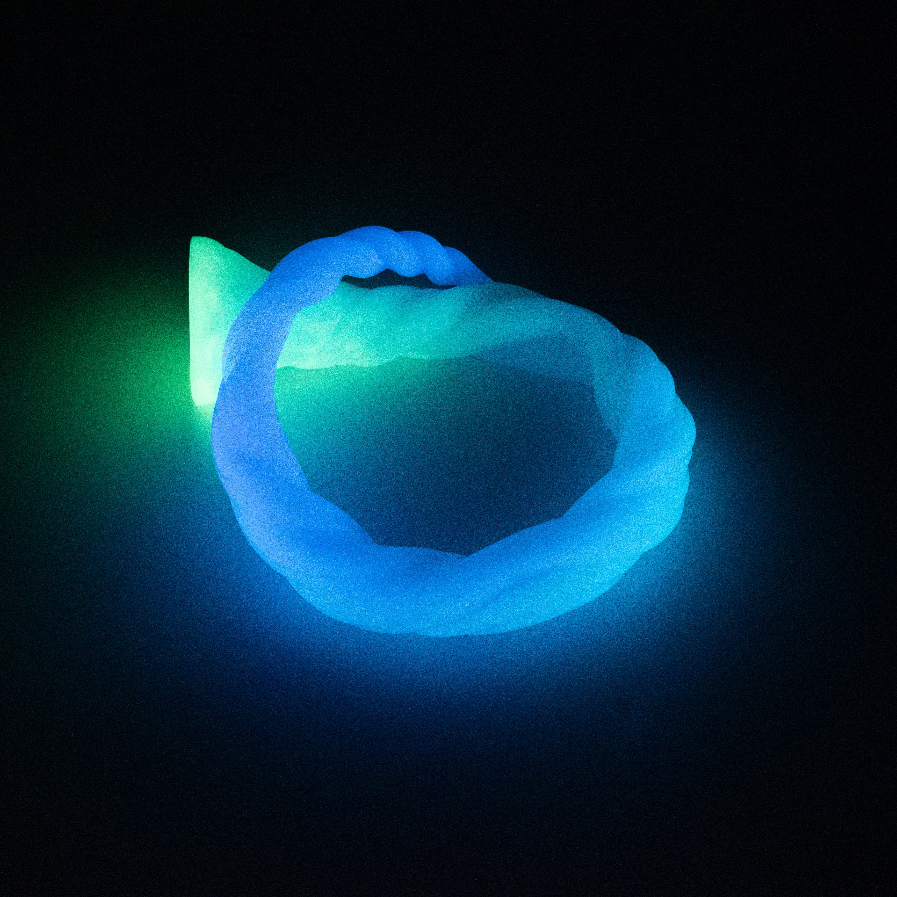 S4MJQ43 Sera's Horn Large 0050 UV GITD
